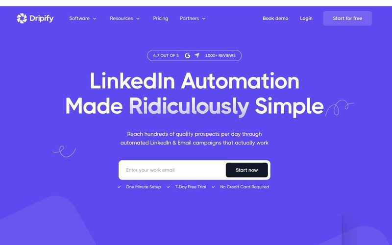 Dripify website screenshot